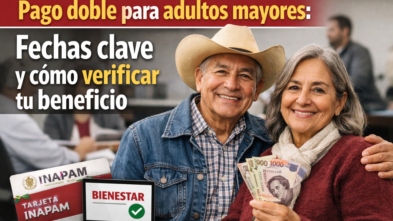 Pago doble para adultos mayores: fechas clave y cómo verificar tu beneficio