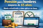 Pensión para hombres mayores de 65 años: monto actualizado y cómo aplicar en línea