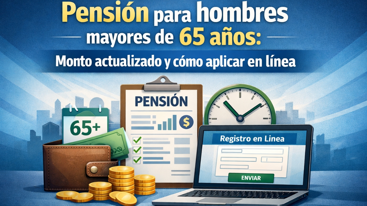 Pensión para hombres mayores de 65 años: monto actualizado y cómo aplicar en línea