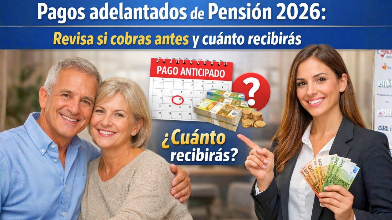 Pagos adelantados de pensión 2026: revisa si cobras antes y cuánto recibirás