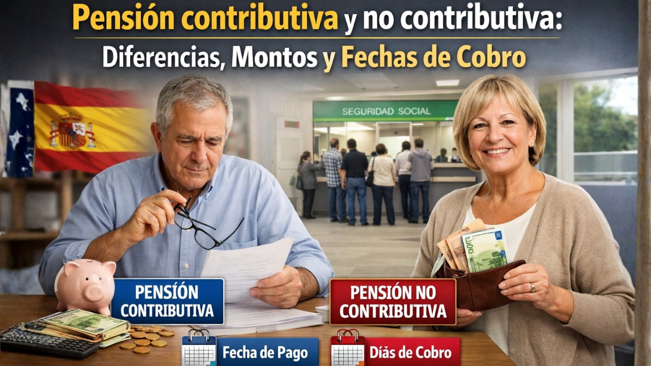 Pensión contributiva y no contributiva: diferencias, montos y fechas de cobro