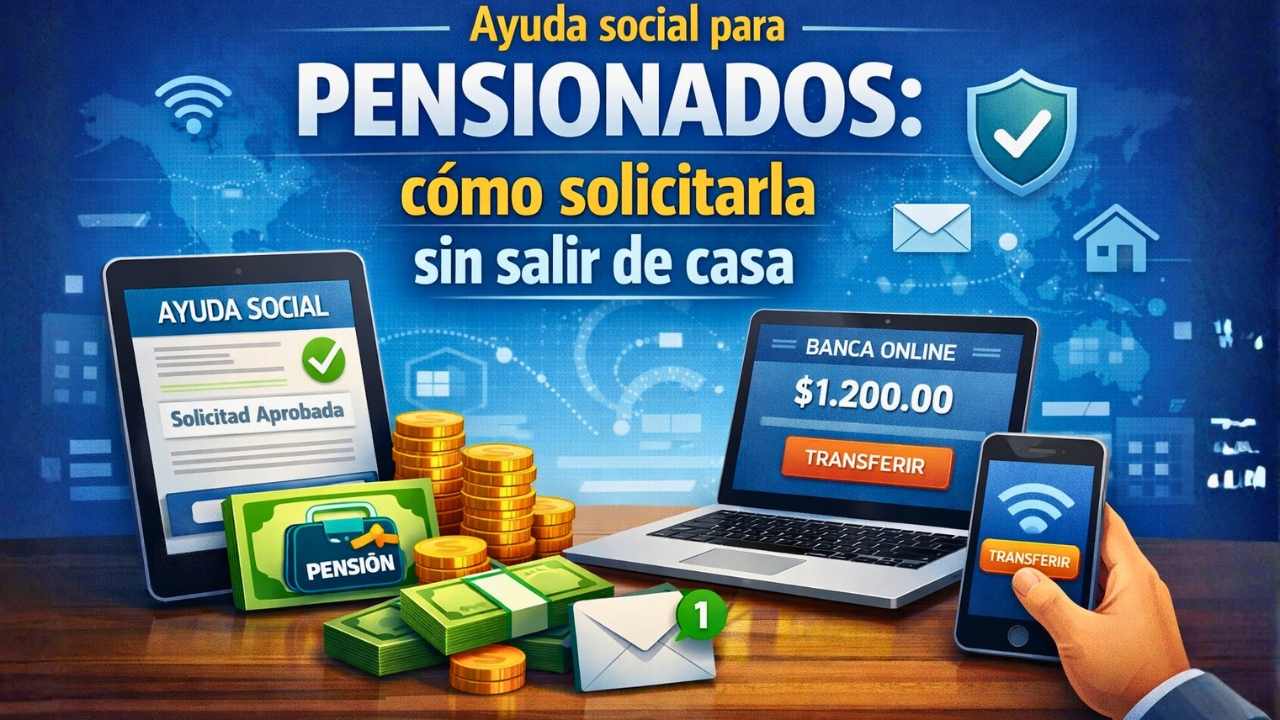 Ayuda social para pensionados: cómo solicitarla sin salir de casa