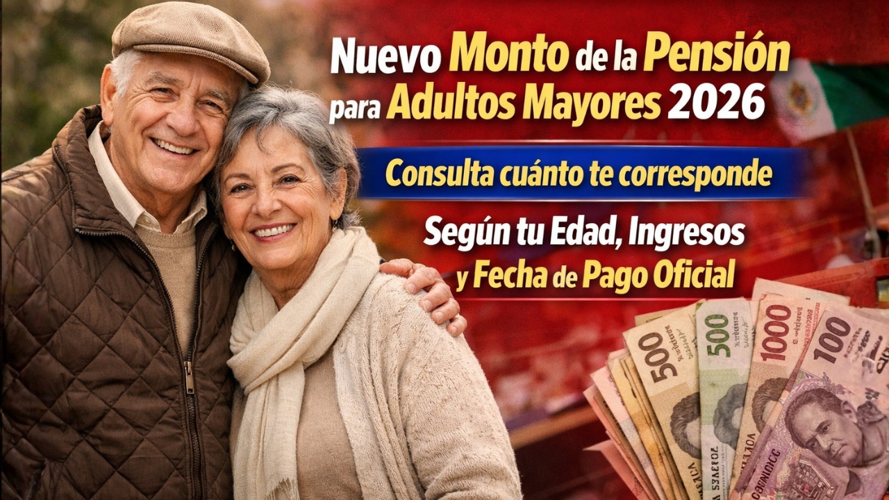 Nuevo monto de la pensión para adultos mayores 2026: consulta cuánto te corresponde según tu edad, ingresos y fecha de pago oficial