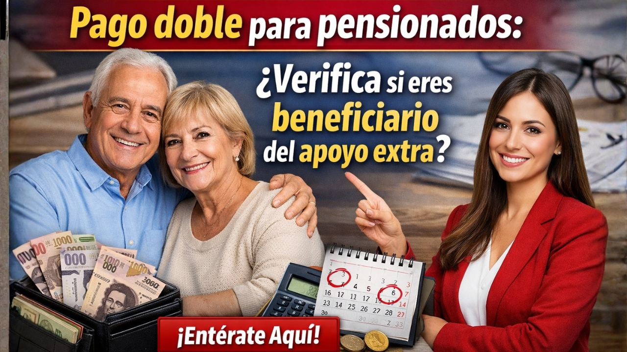Pago doble para pensionados: verifica si eres beneficiario del apoyo extra