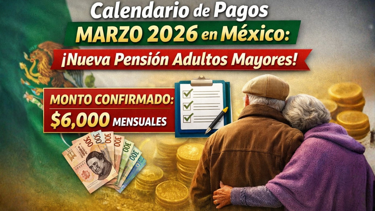 Calendario de pagos marzo 2026 en México: nueva pensión adultos mayores, monto confirmado y requisitos paso a paso